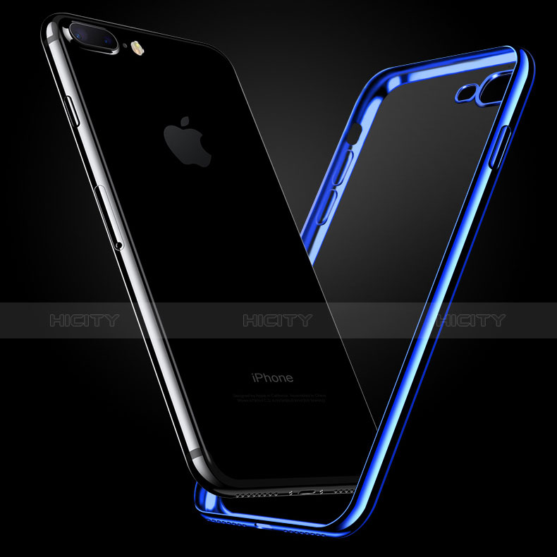 Apple iPhone 8用極薄ソフトケース シリコンケース 耐衝撃 全面保護 クリア透明 C02 アップル 