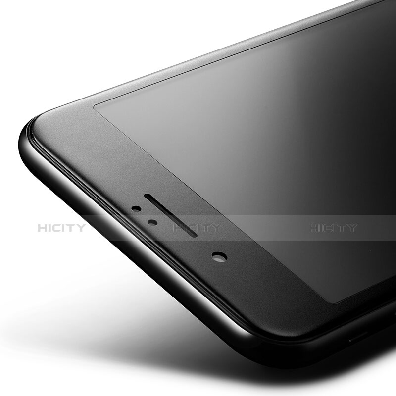 Apple iPhone 8用強化ガラス フル液晶保護フィルム F16 アップル ブラック