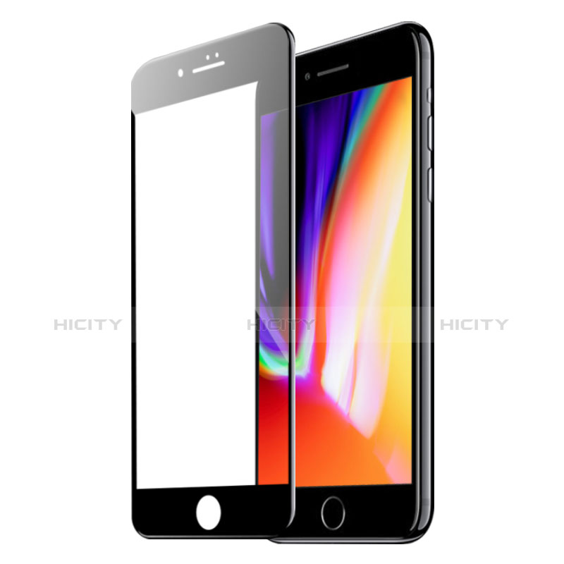 Apple iPhone 8用強化ガラス 3D 液晶保護フィルム アップル ブラック