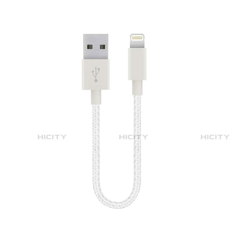 Apple iPhone 8 Plus用USBケーブル 充電ケーブル 15cm S01 アップル ホワイト