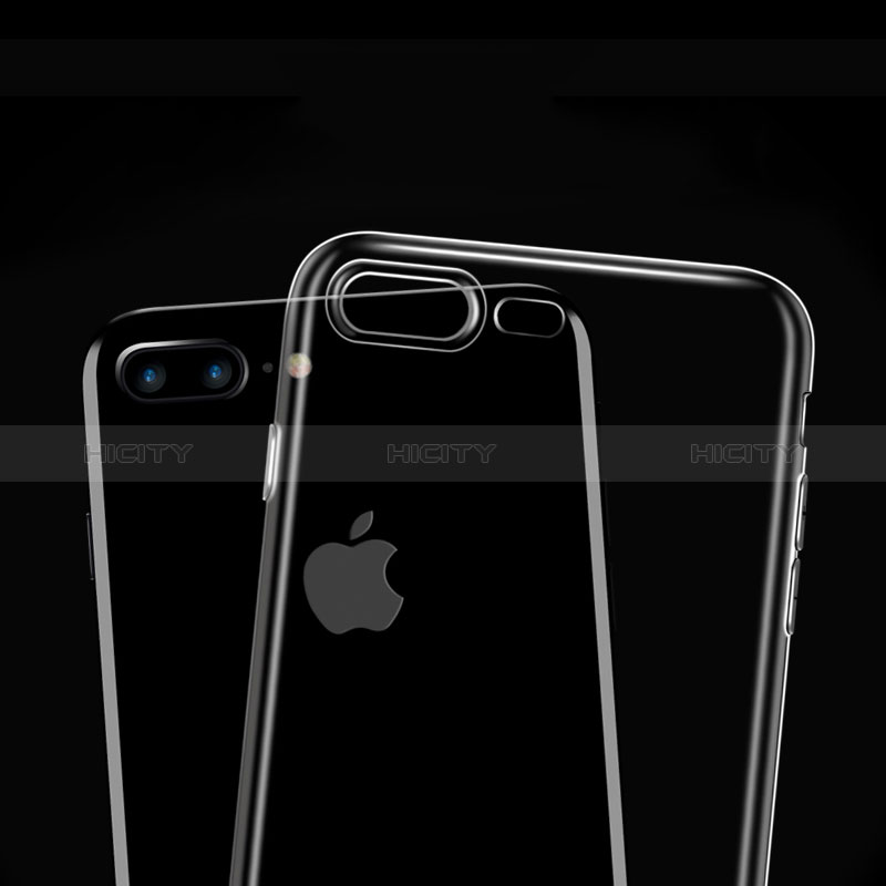 Apple iPhone 8 Plus用極薄ソフトケース シリコンケース 耐衝撃 全面保護 クリア透明 H12 アップル クリア