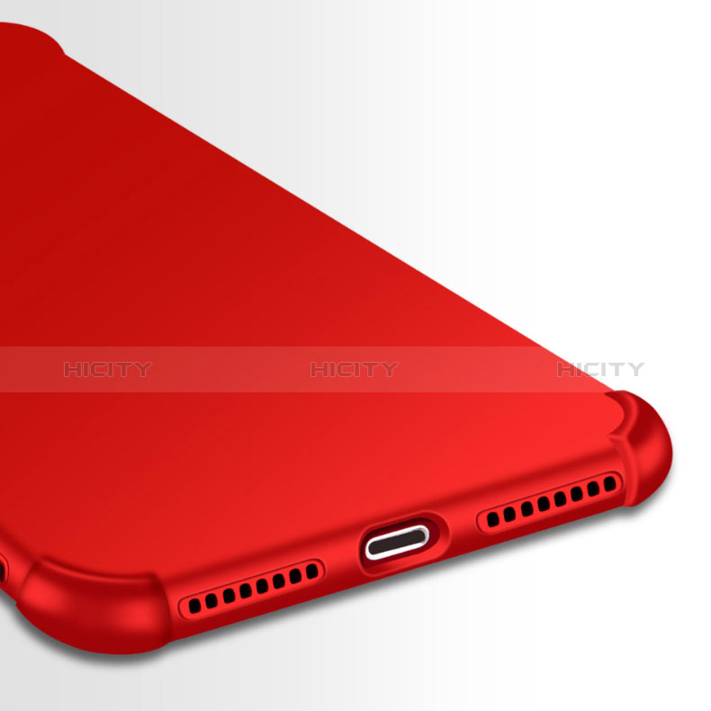 Apple iPhone 8 Plus用ハードケース プラスチック 質感もマット 前面と背面 360度 フルカバー D01 アップル レッド