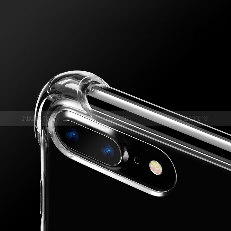 Apple iPhone 8 Plus用極薄ソフトケース シリコンケース 耐衝撃 全面保護 クリア透明 H21 アップル クリア