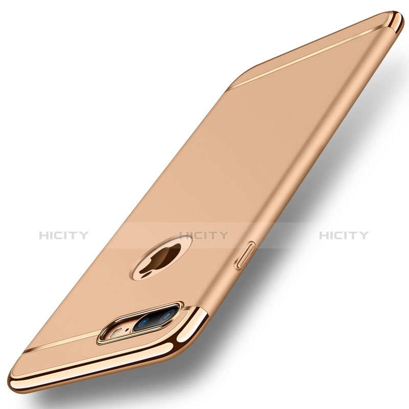 Apple iPhone 8 Plus用ケース 高級感 手触り良い メタル兼プラスチック バンパー M01 アップル ゴールド