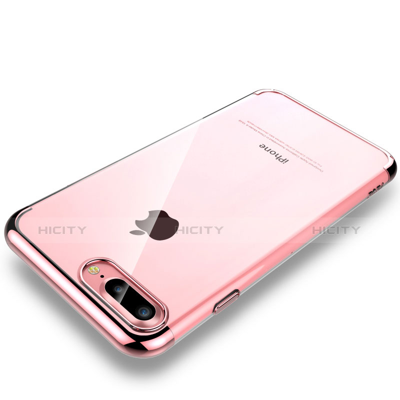 Apple iPhone 8 Plus用ハードカバー クリスタル クリア透明 H01 アップル ローズゴールド