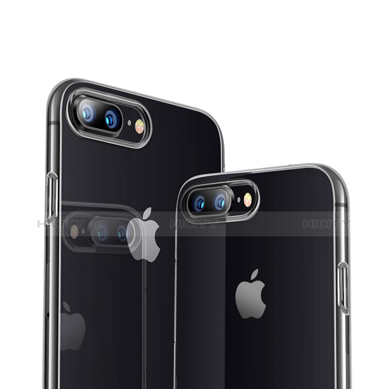 Apple iPhone 8 Plus用極薄ソフトケース シリコンケース 耐衝撃 全面保護 クリア透明 A09 アップル クリア