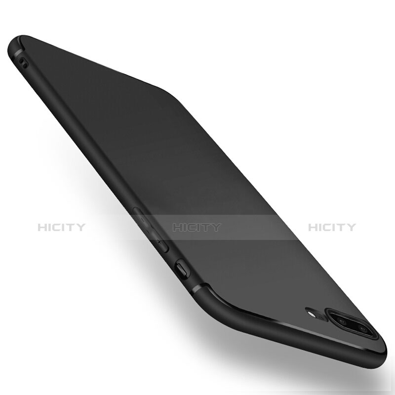 Apple iPhone 8 Plus用極薄ソフトケース シリコンケース 耐衝撃 全面保護 A01 アップル ブラック