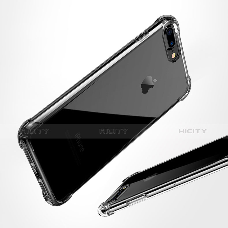 Apple iPhone 8 Plus用極薄ソフトケース シリコンケース 耐衝撃 全面保護 クリア透明 A10 アップル クリア