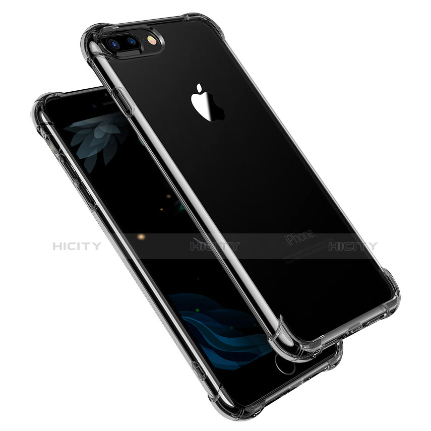 Apple iPhone 8 Plus用極薄ソフトケース シリコンケース 耐衝撃 全面保護 クリア透明 A11 アップル クリア