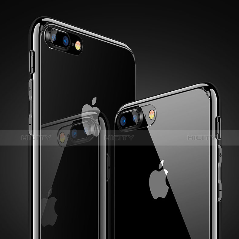 Apple iPhone 8 Plus用極薄ソフトケース シリコンケース 耐衝撃 全面保護 クリア透明 A15 アップル クリア