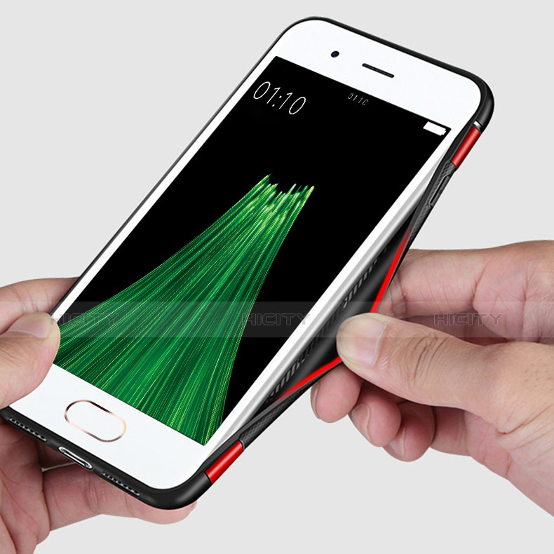 Apple iPhone 8 Plus用ハイブリットバンパーケース プラスチック アンド指輪 兼シリコーン A03 アップル レッド