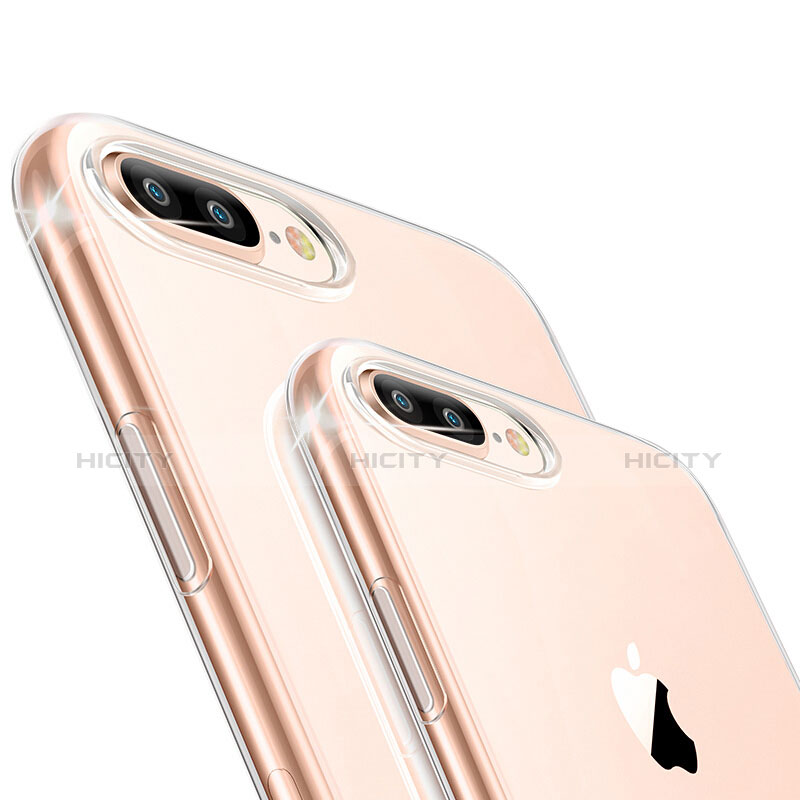 Apple iPhone 8 Plus用極薄ソフトケース シリコンケース 耐衝撃 全面保護 クリア透明 T03 アップル クリア