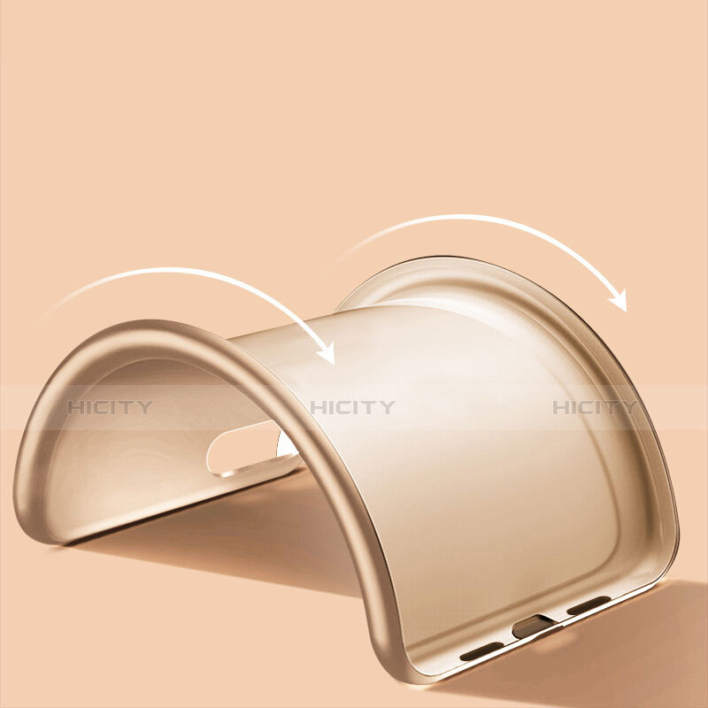 Apple iPhone 8 Plus用シリコンケース ソフトタッチラバー カバー アップル ゴールド