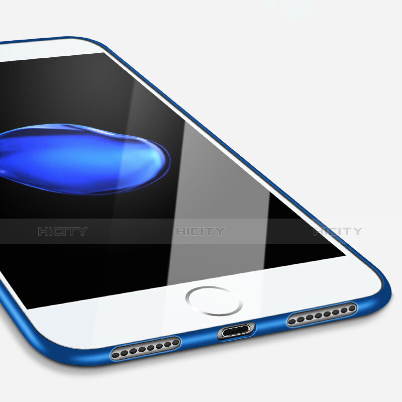 Apple iPhone 8 Plus用シリコンケース ソフトタッチラバー カバー アップル ネイビー