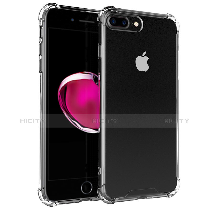 Apple iPhone 8 Plus用極薄ソフトケース シリコンケース 耐衝撃 全面保護 クリア透明 T05 アップル クリア