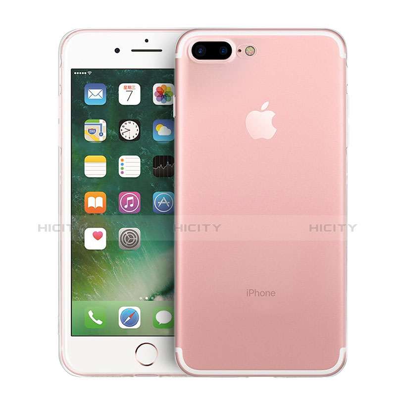 Apple iPhone 8 Plus用極薄ソフトケース シリコンケース 耐衝撃 全面保護 クリア透明 Z01 アップル クリア
