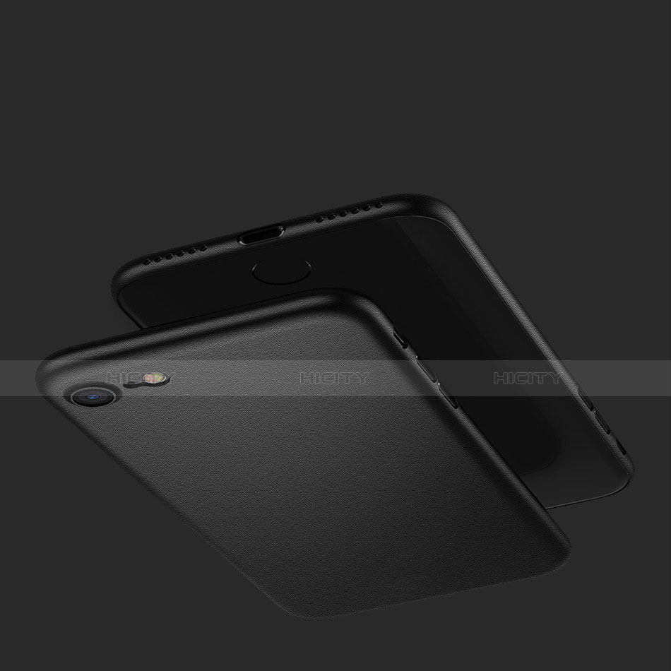 Apple iPhone 8 Plus用極薄ソフトケース シリコンケース 耐衝撃 全面保護 アップル ブラック