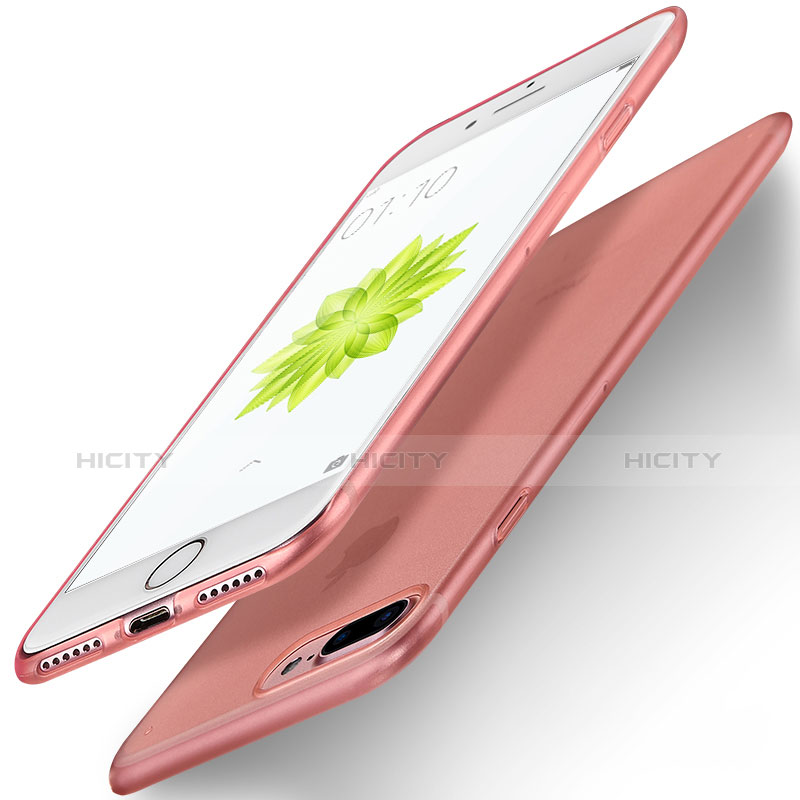 Apple iPhone 8 Plus用極薄ソフトケース シリコンケース 耐衝撃 全面保護 D03 アップル ローズゴールド