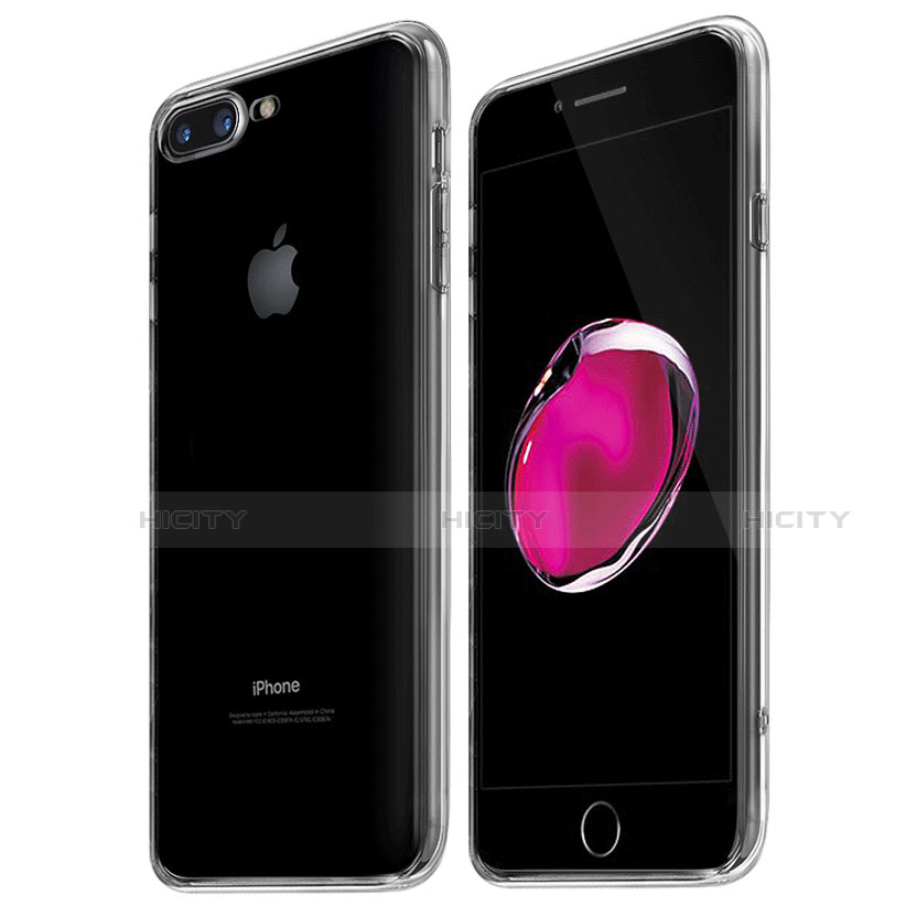 Apple iPhone 8 Plus用極薄ソフトケース シリコンケース 耐衝撃 全面保護 クリア透明 Z05 アップル クリア