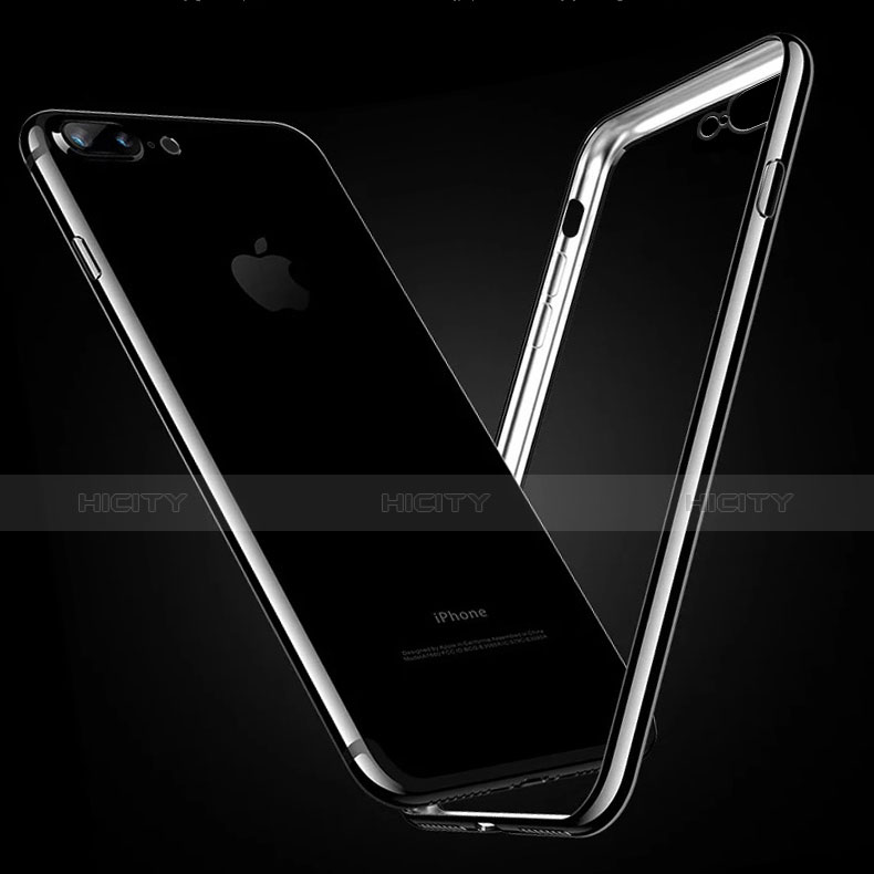 Apple iPhone 8 Plus用極薄ソフトケース シリコンケース 耐衝撃 全面保護 クリア透明 H02 アップル 