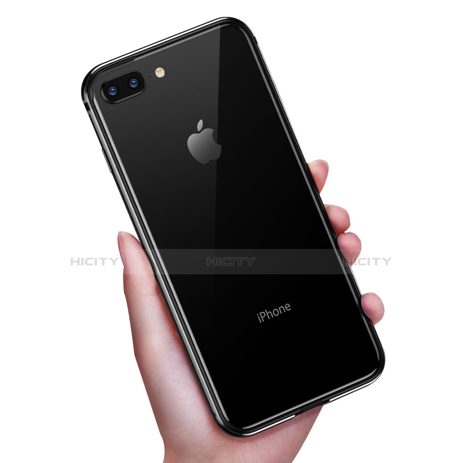 Apple iPhone 8 Plus用極薄ソフトケース シリコンケース 耐衝撃 全面保護 クリア透明 H04 アップル 