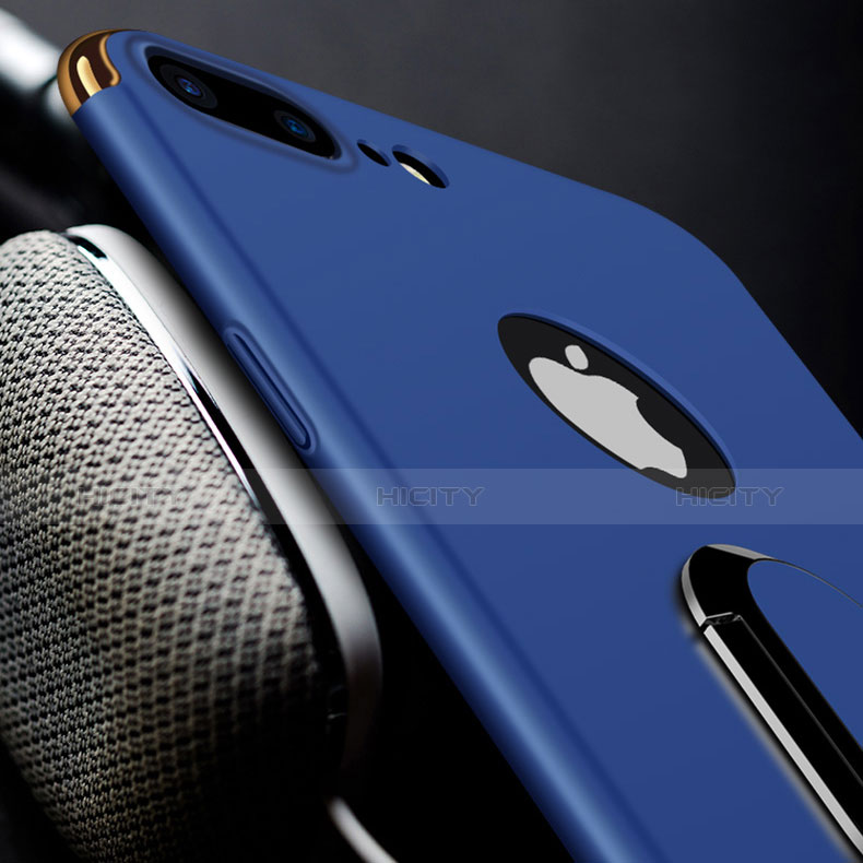 Apple iPhone 8 Plus用ケース 高級感 手触り良い メタル兼プラスチック バンパー アンド指輪 A08 アップル 