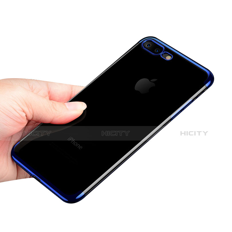 Apple iPhone 8 Plus用極薄ソフトケース シリコンケース 耐衝撃 全面保護 クリア透明 Q05 アップル 