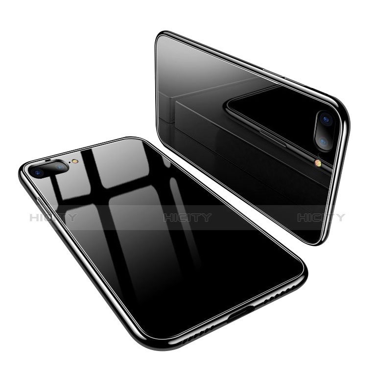 Apple iPhone 8 Plus用ハイブリットバンパーケース クリア透明 プラスチック 鏡面 カバー アップル 