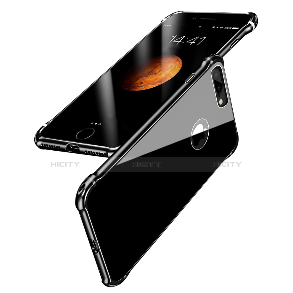 Apple iPhone 8 Plus用ケース 高級感 手触り良い アルミメタル 製の金属製 バンパー 鏡面 カバー M01 アップル 