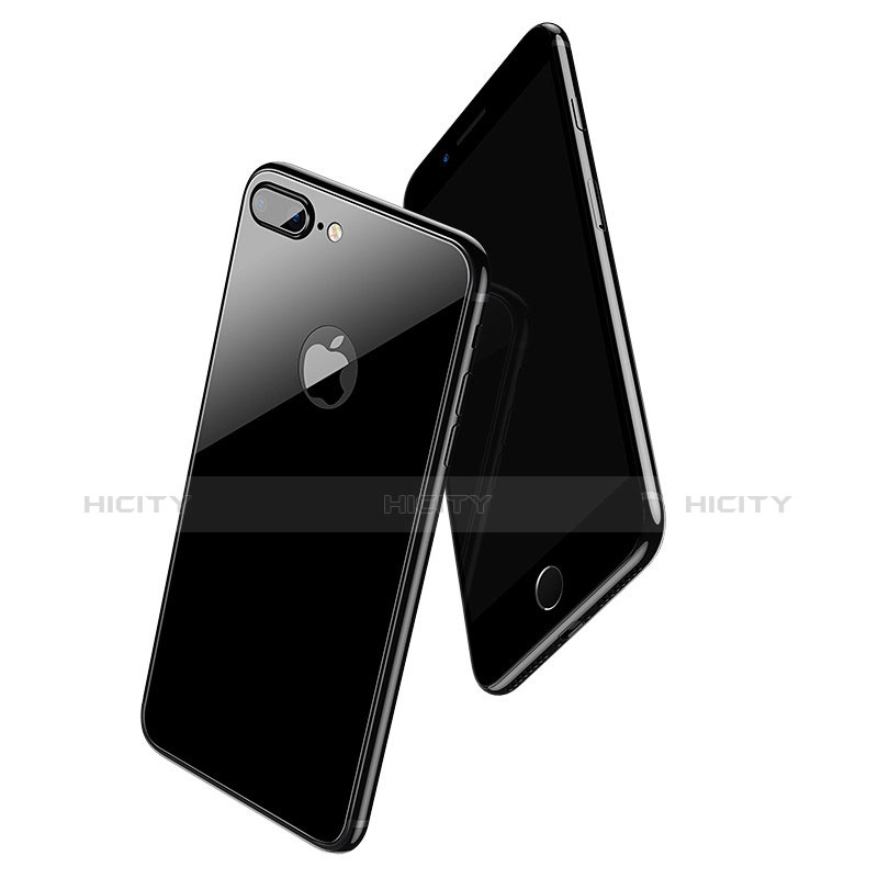 Apple iPhone 8 Plus用強化ガラス 背面保護フィルム B06 アップル ブラック