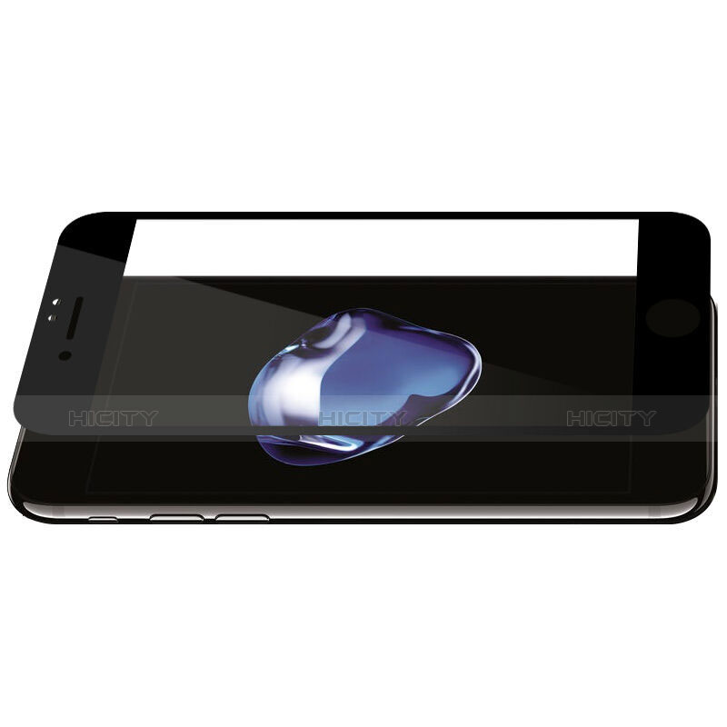 Apple iPhone 8 Plus用強化ガラス フル液晶保護フィルム F21 アップル ブラック