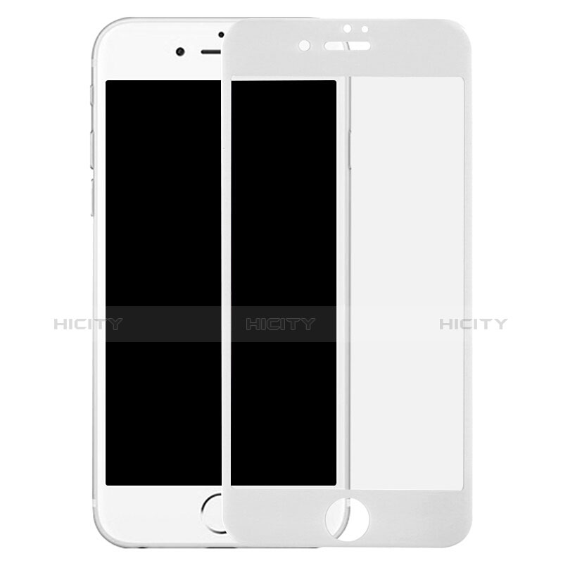 Apple iPhone 8 Plus用強化ガラス フル液晶保護フィルム F21 アップル ホワイト