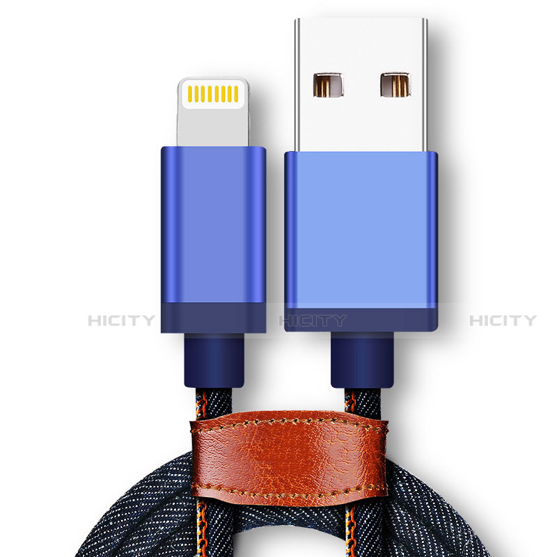 Apple iPhone SE (2020)用USBケーブル 充電ケーブル D01 アップル ネイビー