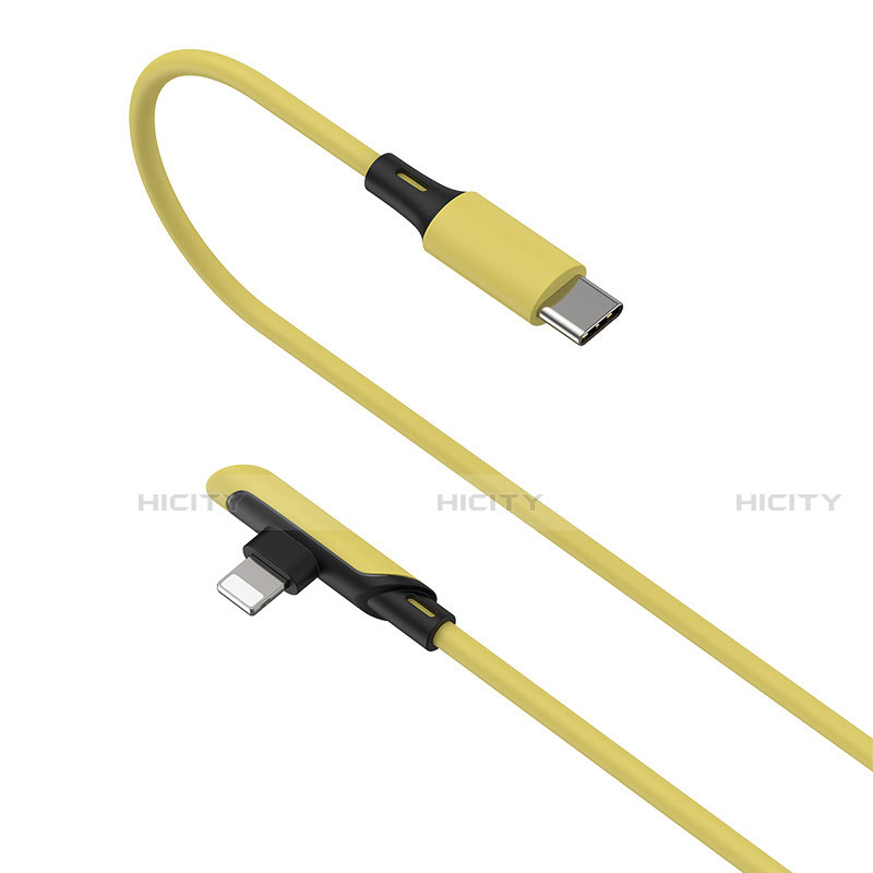 Apple iPhone SE (2020)用USBケーブル 充電ケーブル D10 アップル イエロー