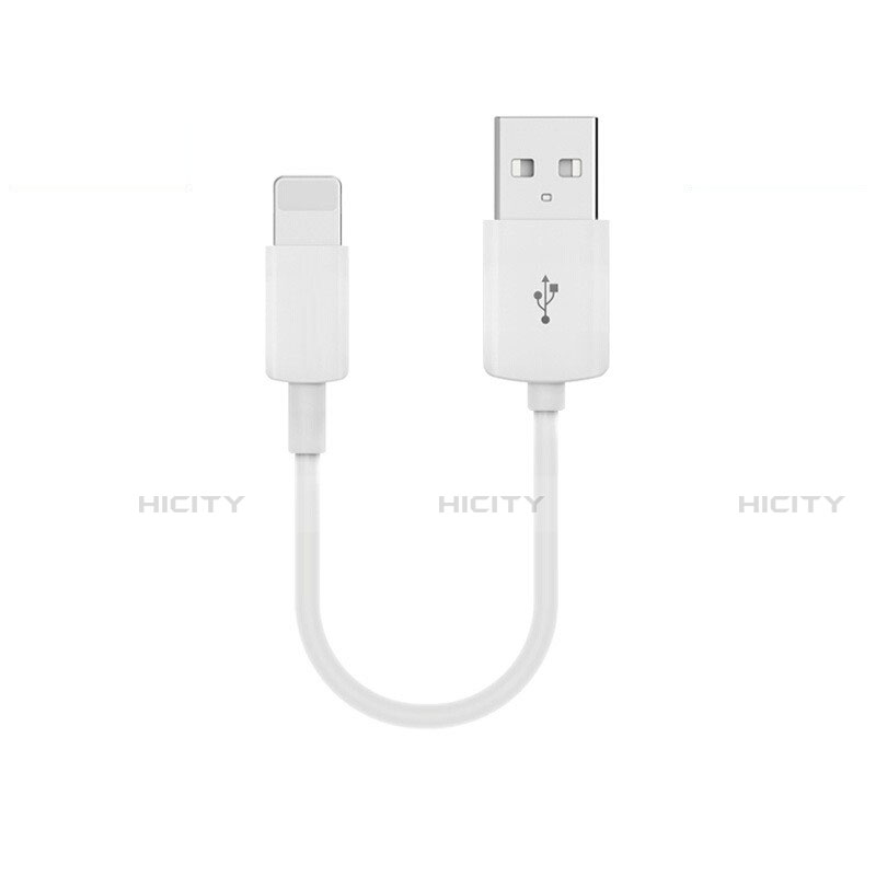 Apple iPhone SE (2020)用USBケーブル 充電ケーブル 20cm S02 アップル ホワイト
