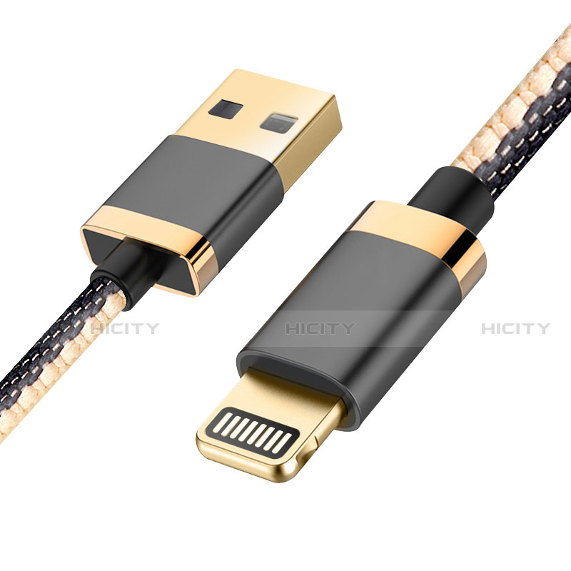 Apple iPhone SE (2020)用USBケーブル 充電ケーブル D24 アップル ブラック