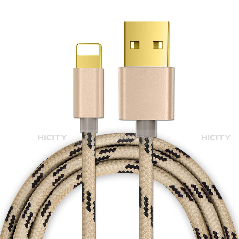Apple iPhone SE (2020)用USBケーブル 充電ケーブル L01 アップル ゴールド