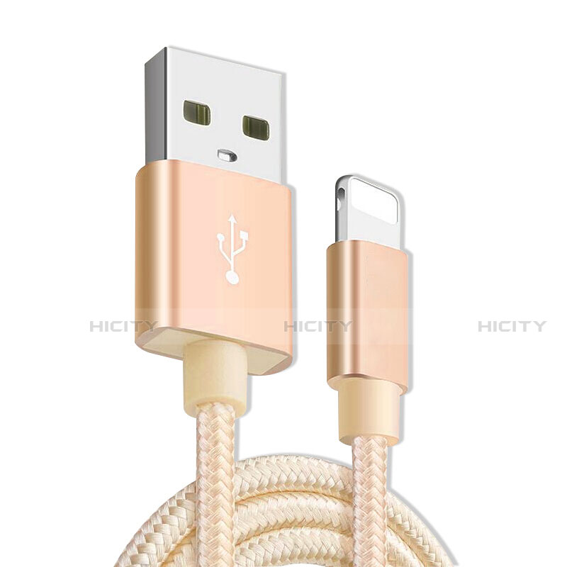 Apple iPhone SE (2020)用USBケーブル 充電ケーブル L08 アップル ゴールド
