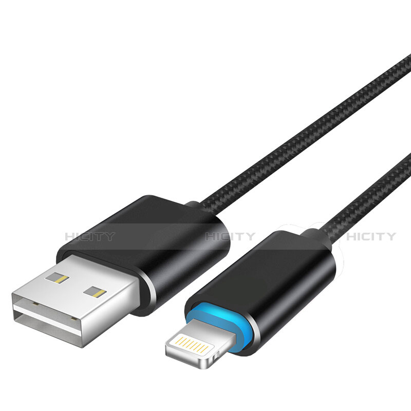 Apple iPhone SE (2020)用USBケーブル 充電ケーブル L13 アップル ブラック