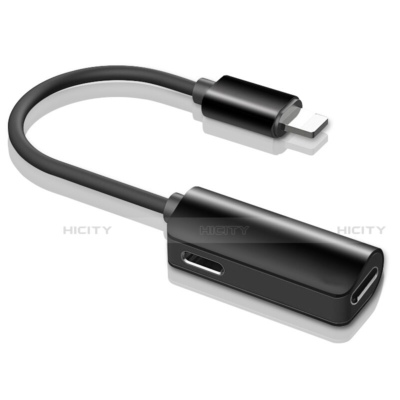 Apple iPhone SE (2020)用Lightning USB 変換ケーブルアダプタ H01 アップル ブラック