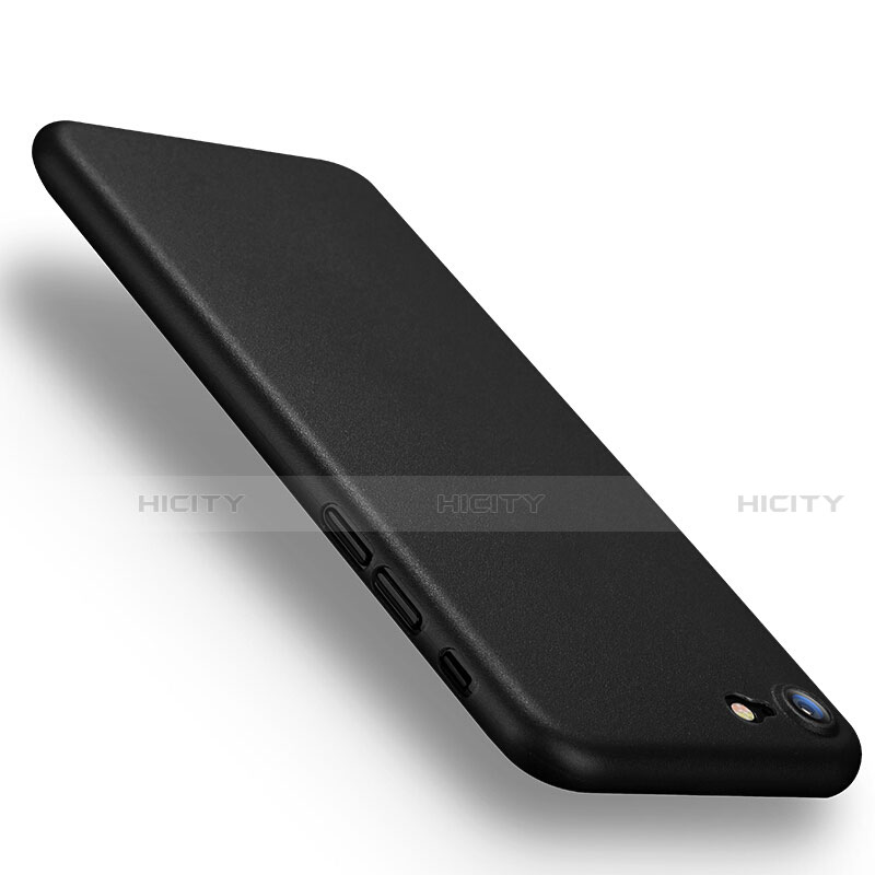 Apple iPhone SE (2020)用極薄ハードケース プラスチック 質感もマット アップル ブラック