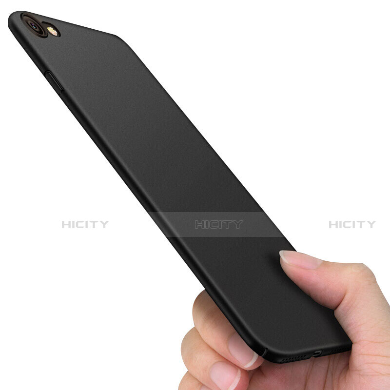 Apple iPhone SE (2020)用ハードケース プラスチック 質感もマット M01 アップル ブラック