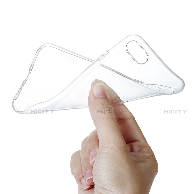 Apple iPhone SE (2020)用極薄ソフトケース シリコンケース 耐衝撃 全面保護 クリア透明 アップル ホワイト