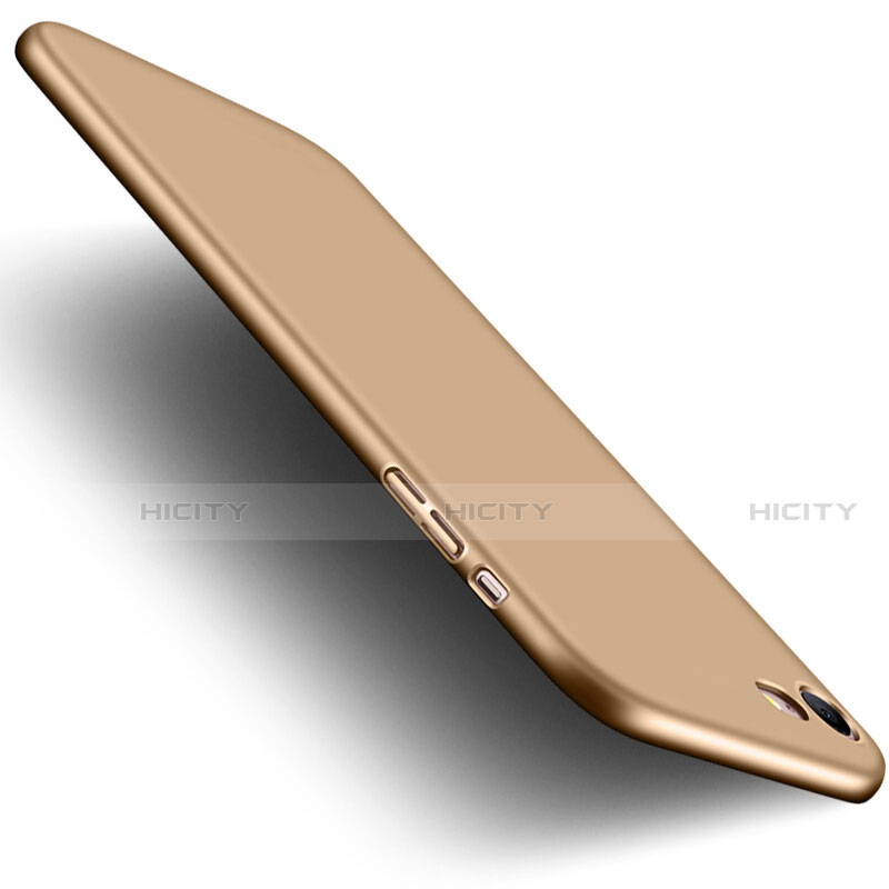 Apple iPhone SE (2020)用ハードケース プラスチック 質感もマット アンド指輪 アップル ゴールド