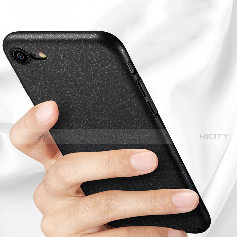 Apple iPhone SE (2020)用ハードケース カバー プラスチック アップル ブラック