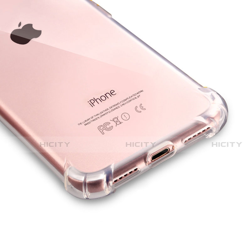 Apple iPhone SE (2020)用極薄ソフトケース シリコンケース 耐衝撃 全面保護 クリア透明 T07 アップル クリア