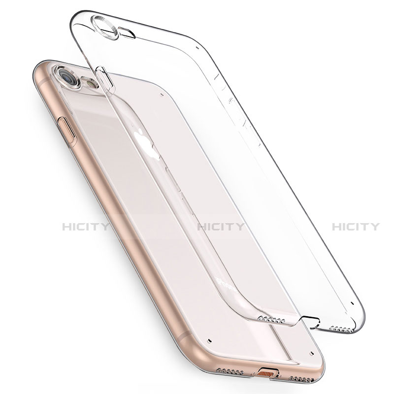 Apple iPhone SE (2020)用極薄ソフトケース シリコンケース 耐衝撃 全面保護 クリア透明 T08 アップル クリア