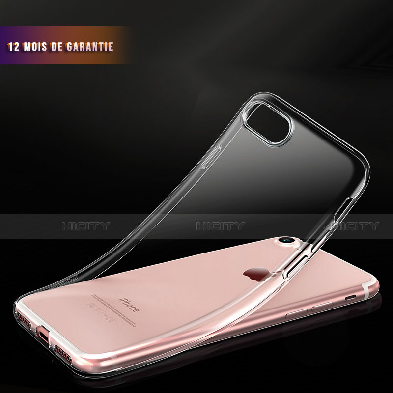 Apple iPhone SE (2020)用極薄ソフトケース シリコンケース 耐衝撃 全面保護 クリア透明 H02 アップル クリア