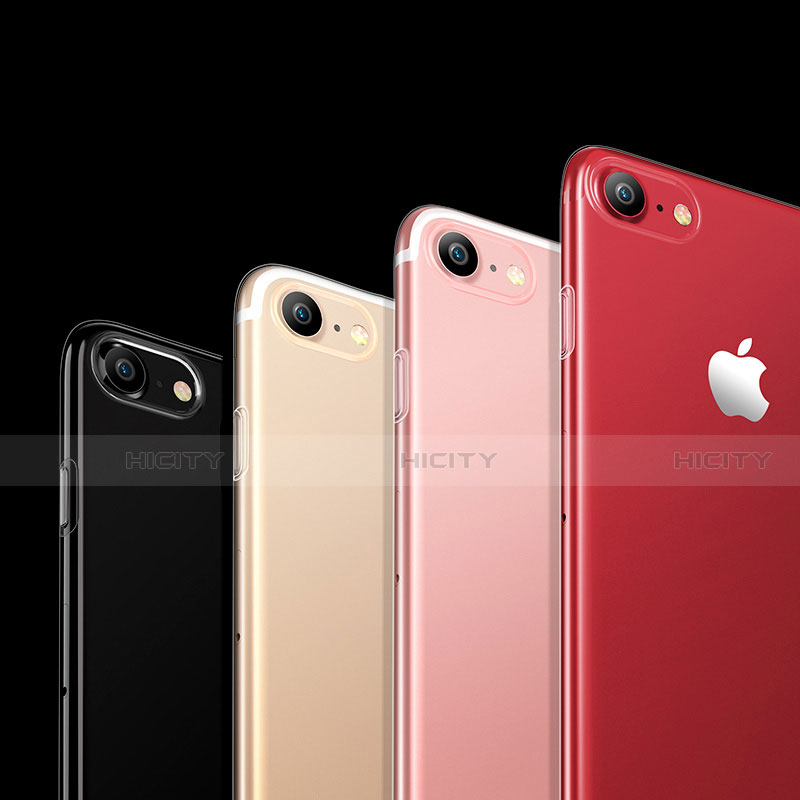 Apple iPhone SE (2020)用極薄ソフトケース シリコンケース 耐衝撃 全面保護 クリア透明 H02 アップル クリア