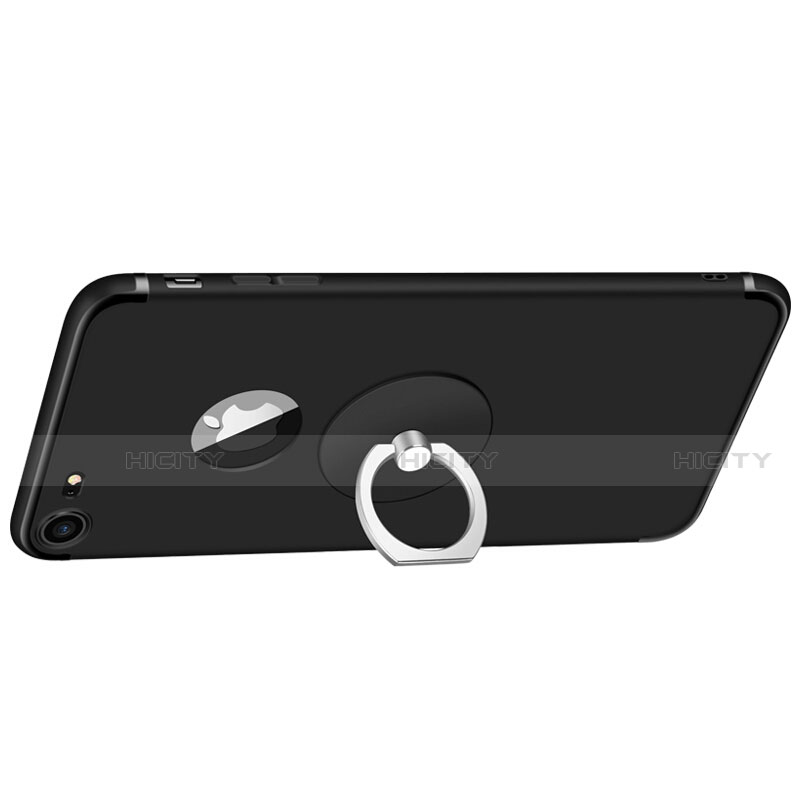 Apple iPhone SE (2020)用極薄ソフトケース シリコンケース 耐衝撃 全面保護 S02 アップル ブラック